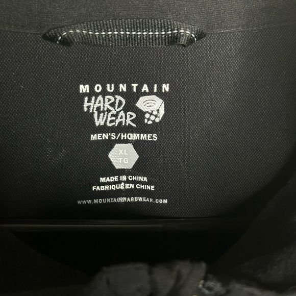 Mountain Hardwear Men's XL Softshell Windbreaker Jacket Black Soft Shell - Picture 5 of 5